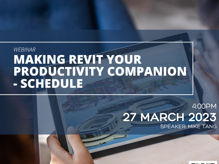 Webinar: Making Revit Your Productivity Companion – Schedule