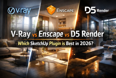 V-Ray vs. Enscape vs. D5 Render: Which SketchUp Plugin is Best in 2026?